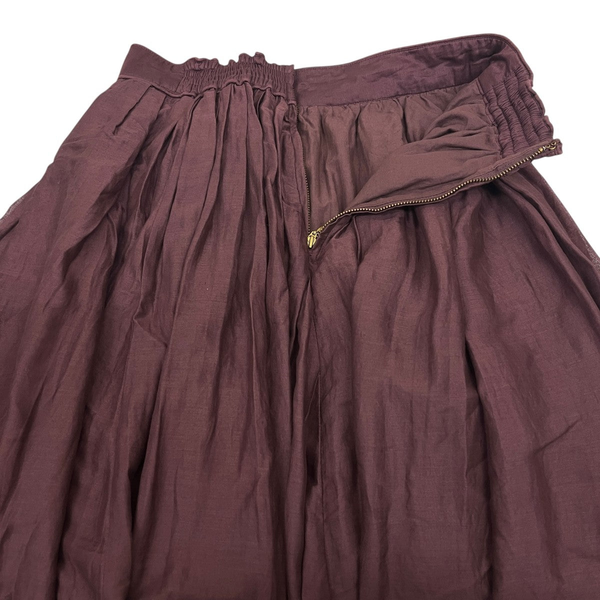 MARILYN MOON(マリリンムーン) tuck technique sheer cotton skirt