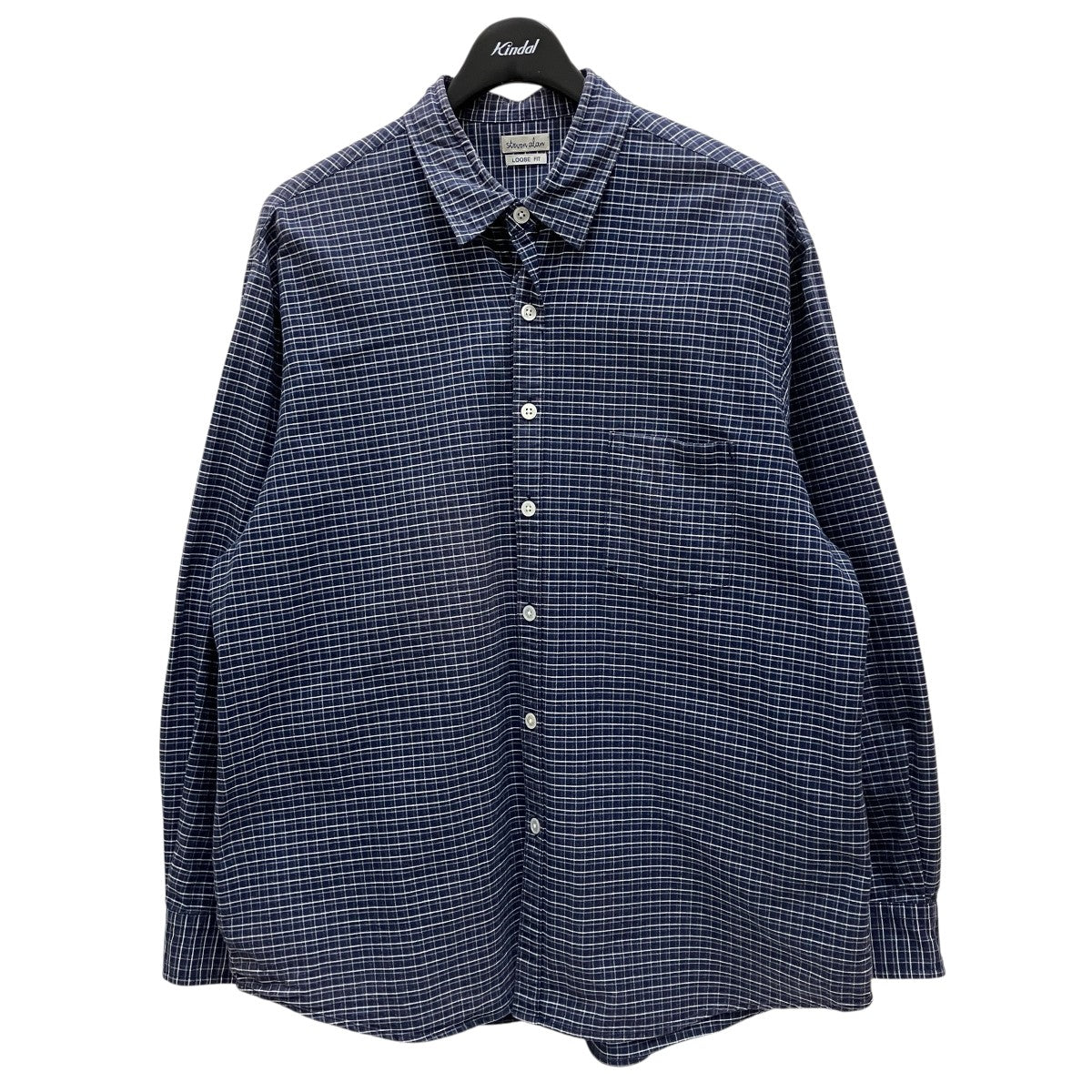 steven alan 赤系チェック ネルシャツ XS 美品 スティーブンアラン steven alan チェックシャツ XSサイズ