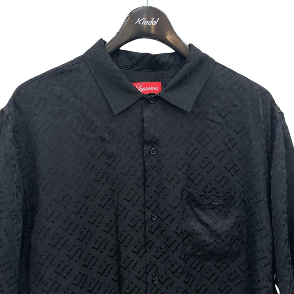 Supreme 22SSTonal Monogram Silk S S総柄半袖シャツ 古着・中古-3枚目のアイテム画像