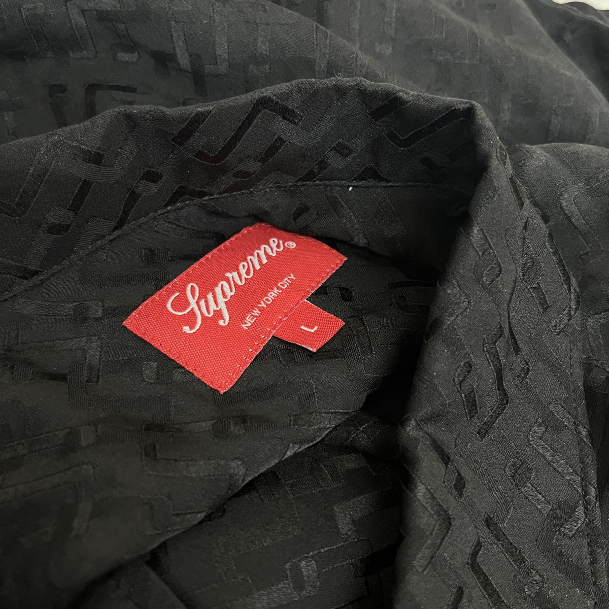 Supreme 22SSTonal Monogram Silk S S総柄半袖シャツ 古着・中古-4枚目のアイテム画像