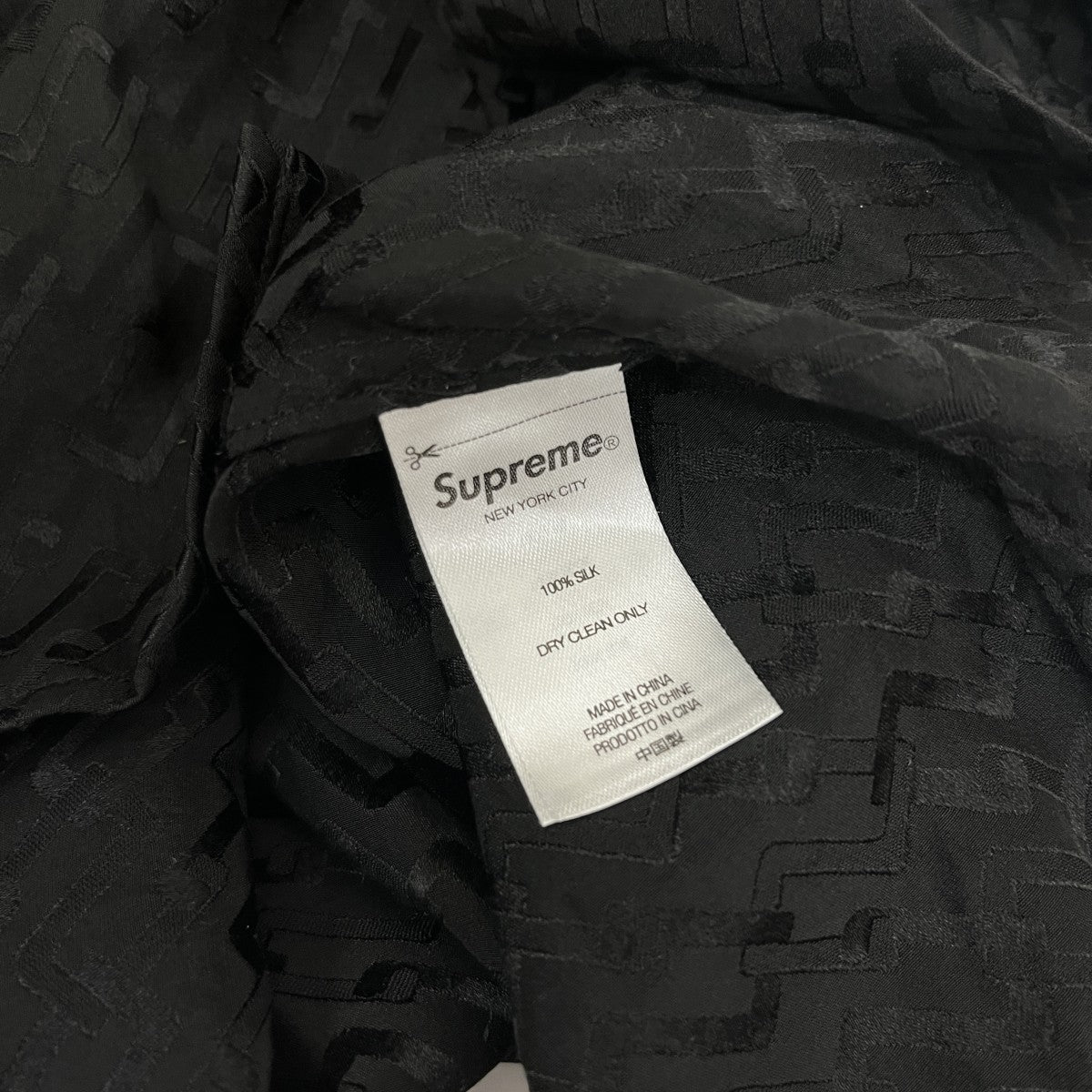 Supreme 22SSTonal Monogram Silk S S総柄半袖シャツ 古着・中古-5枚目のアイテム画像