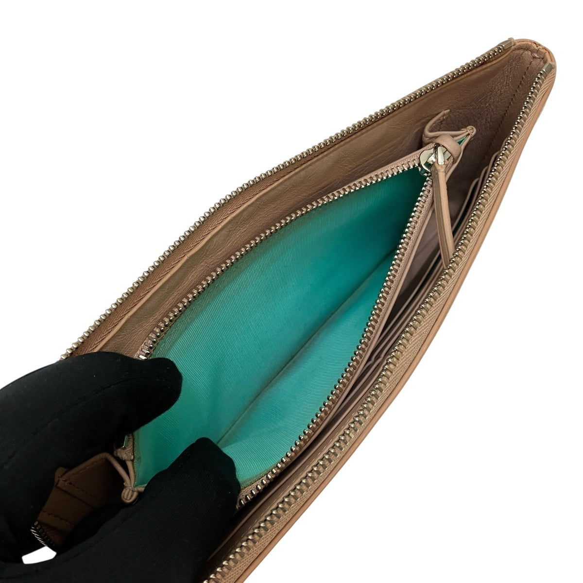 Tiffany ＆ Co．(ティファニー) L字ファスナー長財布 ピンク｜【公式