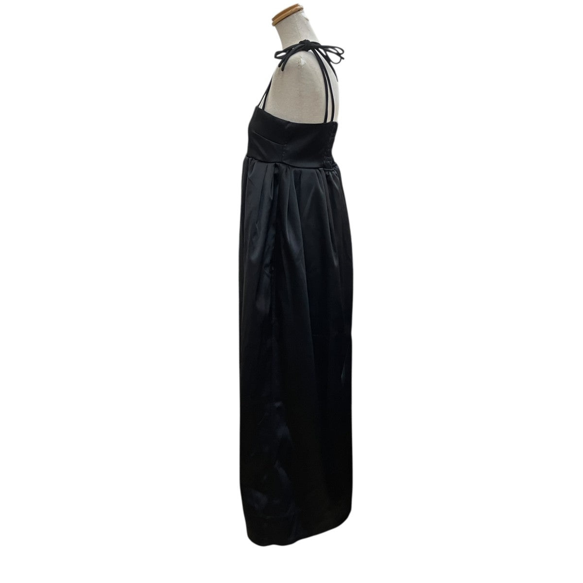 Ganni Double Satin String Long Dressノースリーブワンピース6653 古着・中古-3枚目のアイテム画像
