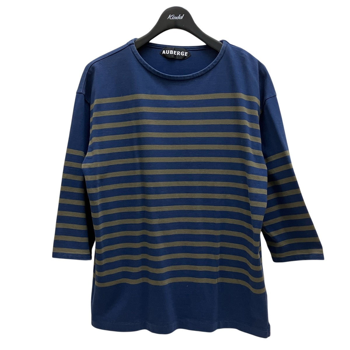 AUBERGE ボーダー7分袖Tシャツ 古着・中古-1枚目のアイテム画像
