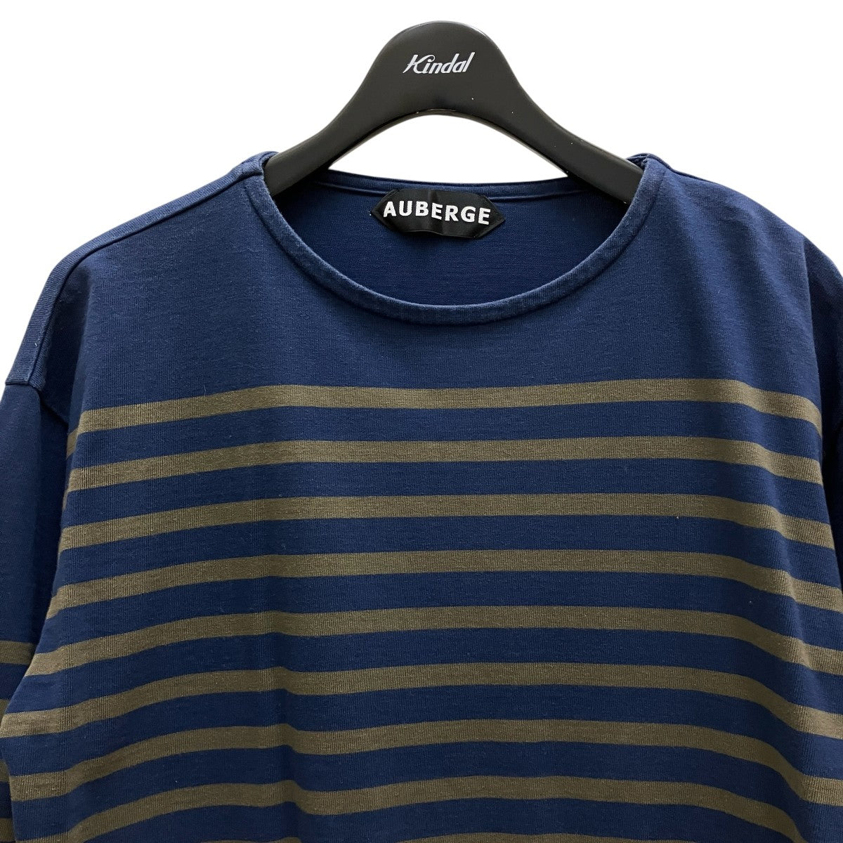 【美品】AUBERGE オーベルジュ ボーダーカットソー 長袖Tシャツ AUBERGE(オーベルジュ) ボーダーロンT 長袖 ロングスリーブT