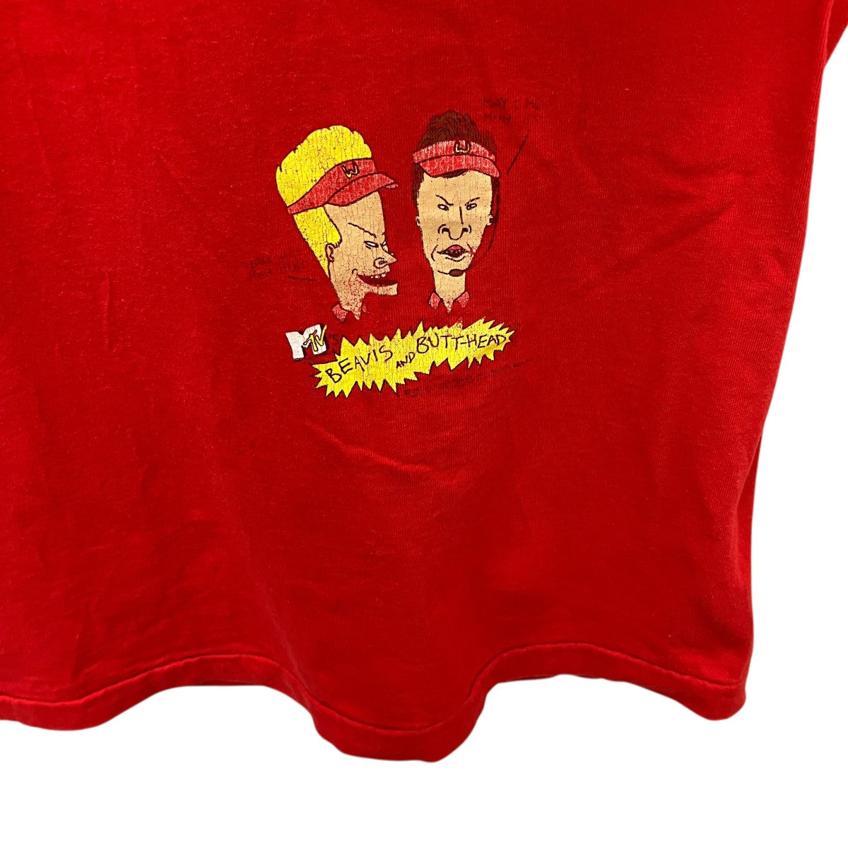 FRUIT OF THE LOOM 90S STANELYDESANTISBEAUIS半袖Tシャツ 古着・中古-4枚目のアイテム画像