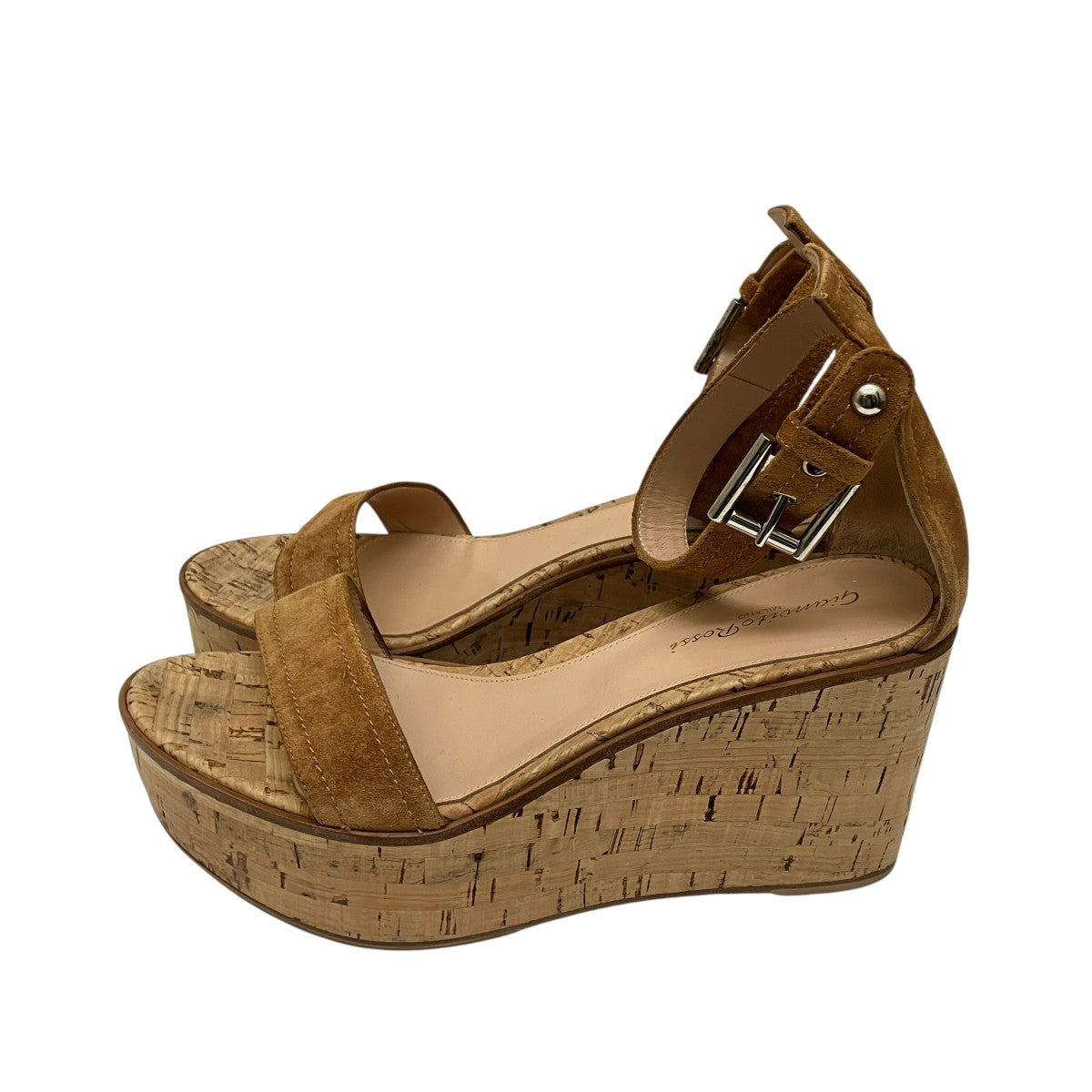 Gianvito Rossi コルク厚底サンダル 古着・中古-3枚目のアイテム画像
