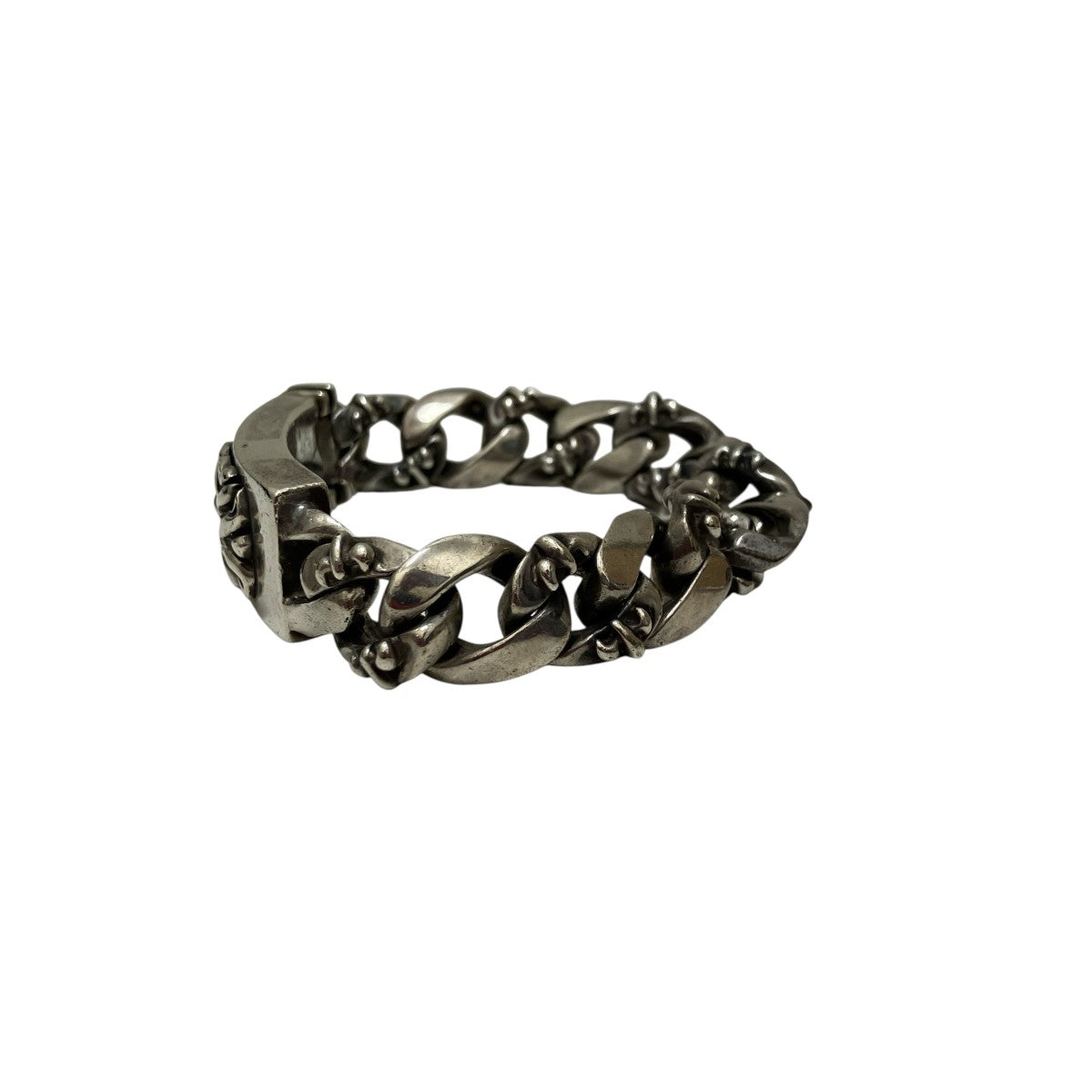 【超美品】A & G IDプレート　ブレスレット A＆G(エーアンドジー) IDブレスレット 000 103587 シルバー