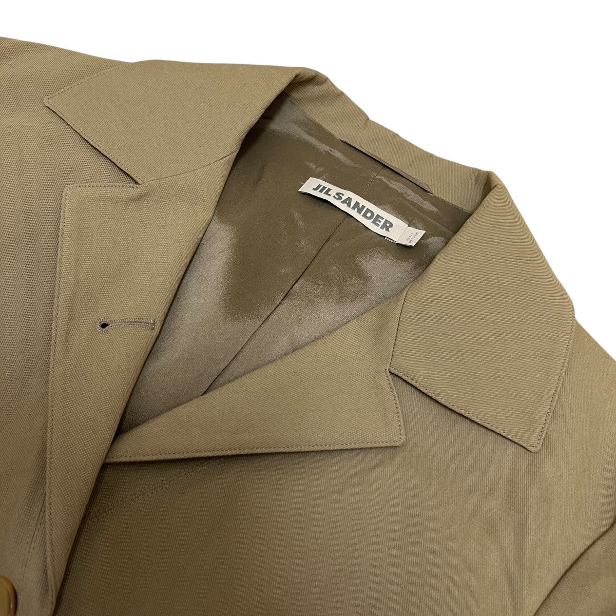 イタリア製 JIL SANDER キャンバス テーラード ジャケット イタリア製 JIL SANDER キャンバス テーラード ジャケット
