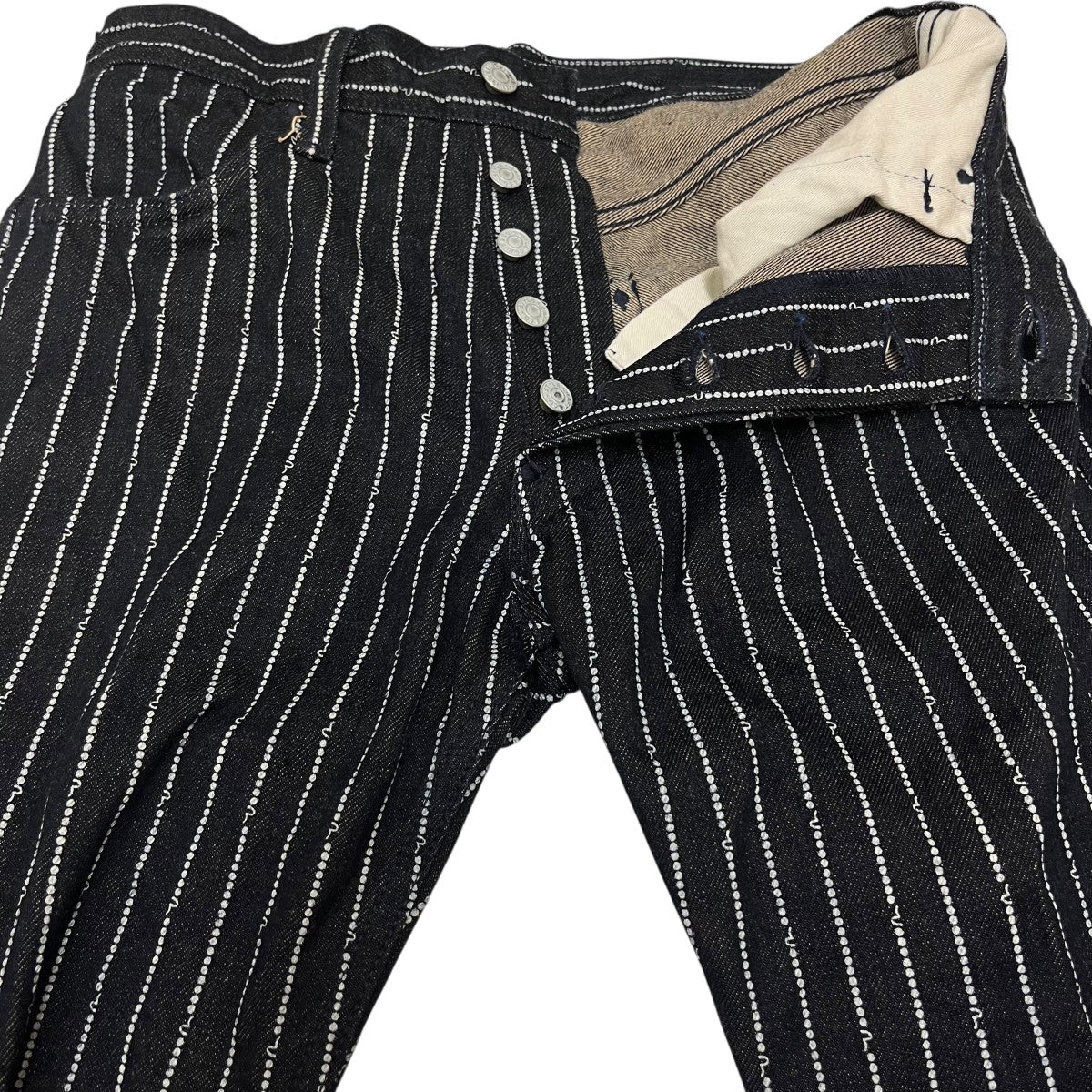 レア美品! EVISU エヴィス 大黒 日本製 100%コットン オーバーオール EVISU(エヴィス) オールオーバーカモメポケットプリントのルーズ