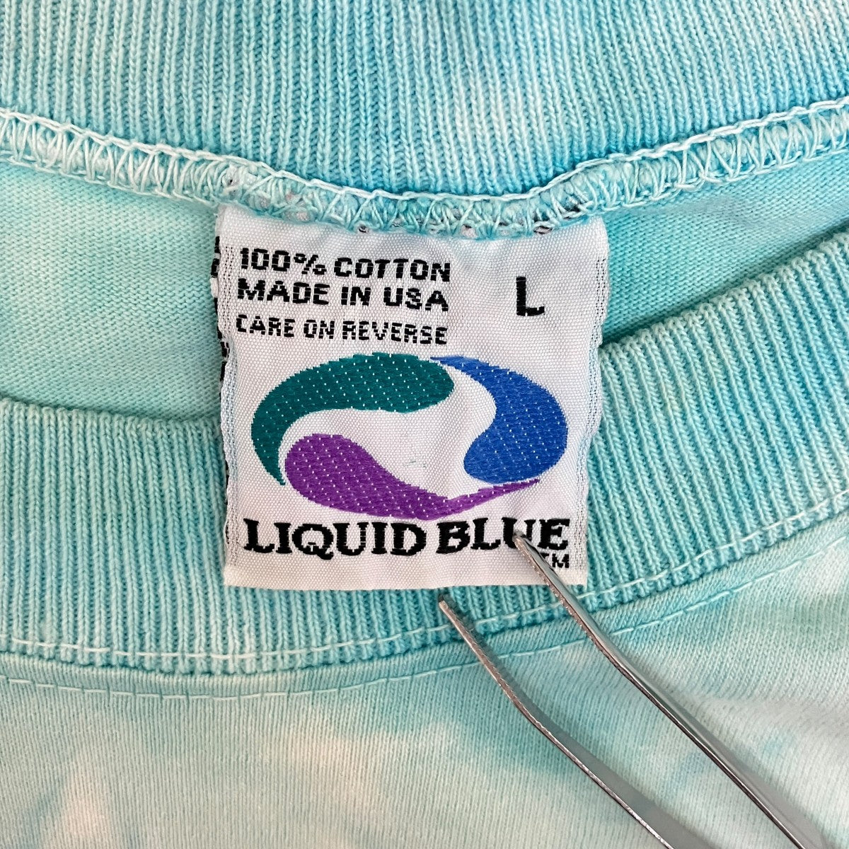 LIQUID BLUE 90’ｓ Vintageカメ柄Tシャツ 古着・中古-5枚目のアイテム画像