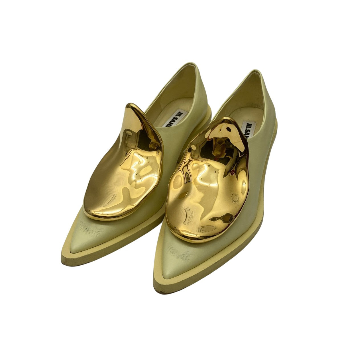 JIL SANDER(ジルサンダー) ヒールシューズ イエロー サイズ 37.5