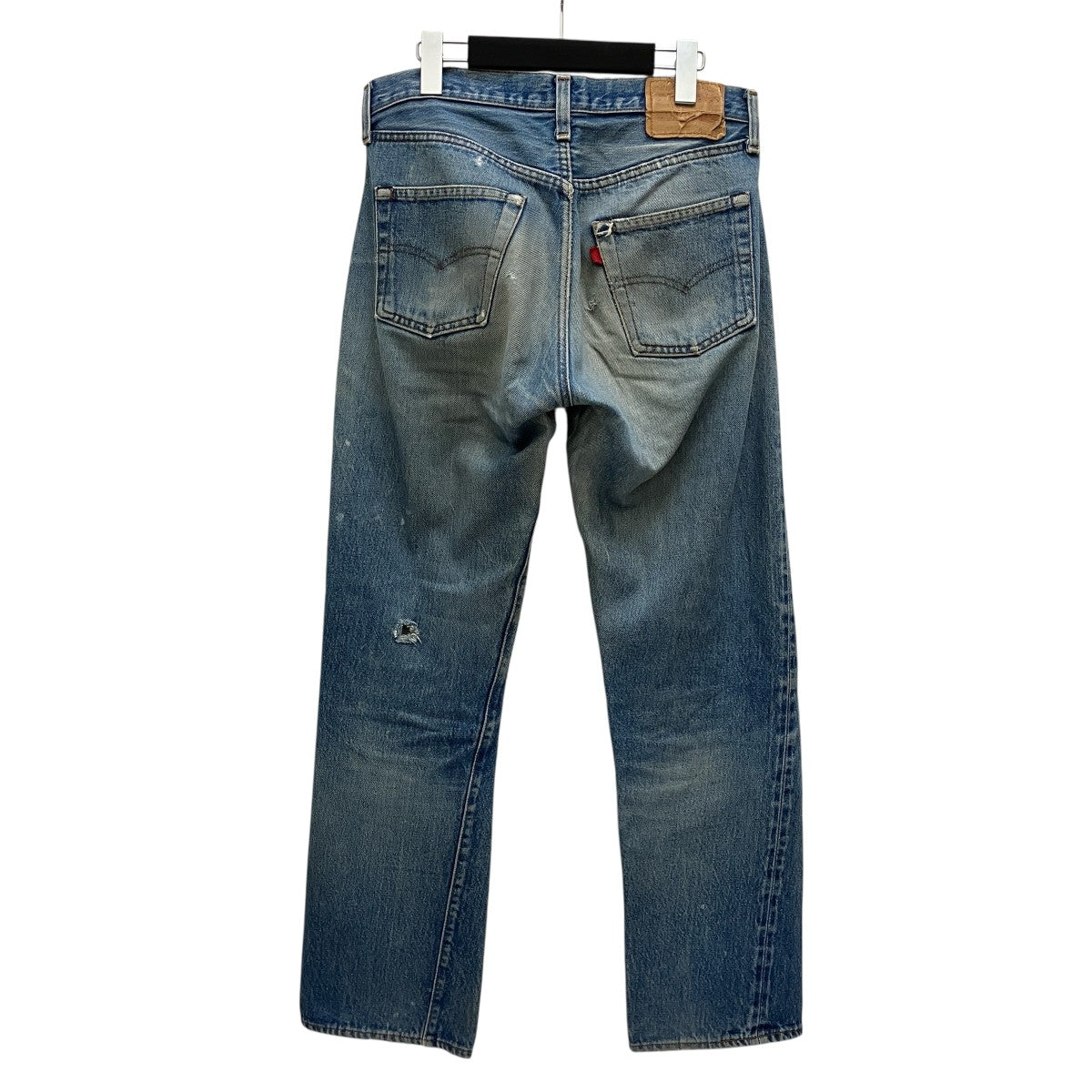 【濃紺 usa製】LEVI'S 501 デニムパンツ ボタン裏524 エルパソ LEVI'S(リーバイス) ボタン裏524 赤耳 内股シングル 黒カン 80