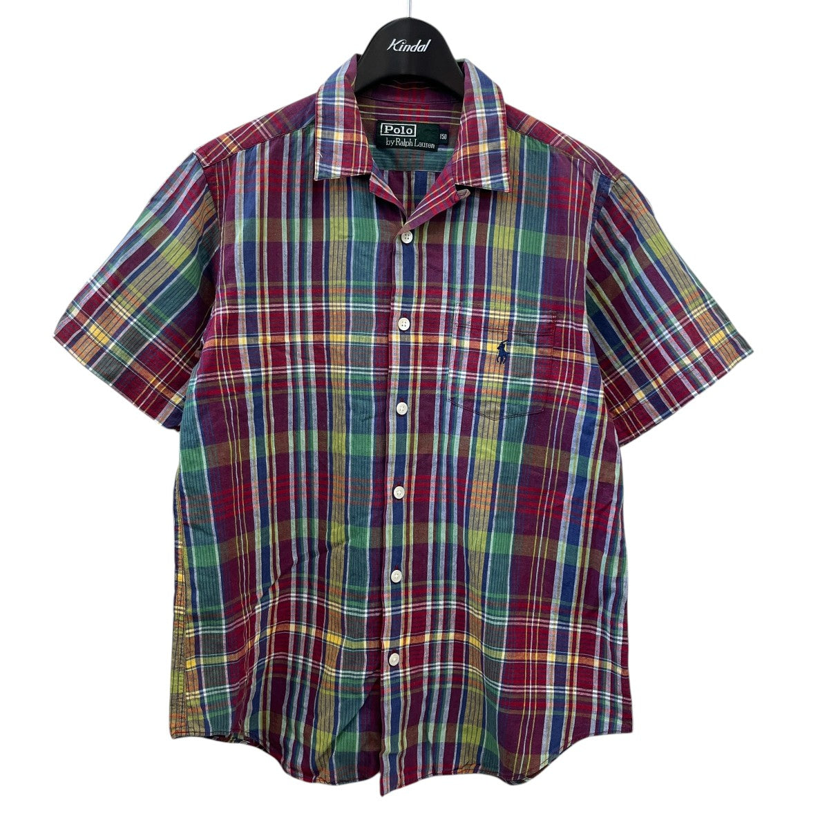 POLO RALPH LAUREN チェックオープンカラーシャツ 古着・中古-1枚目のアイテム画像