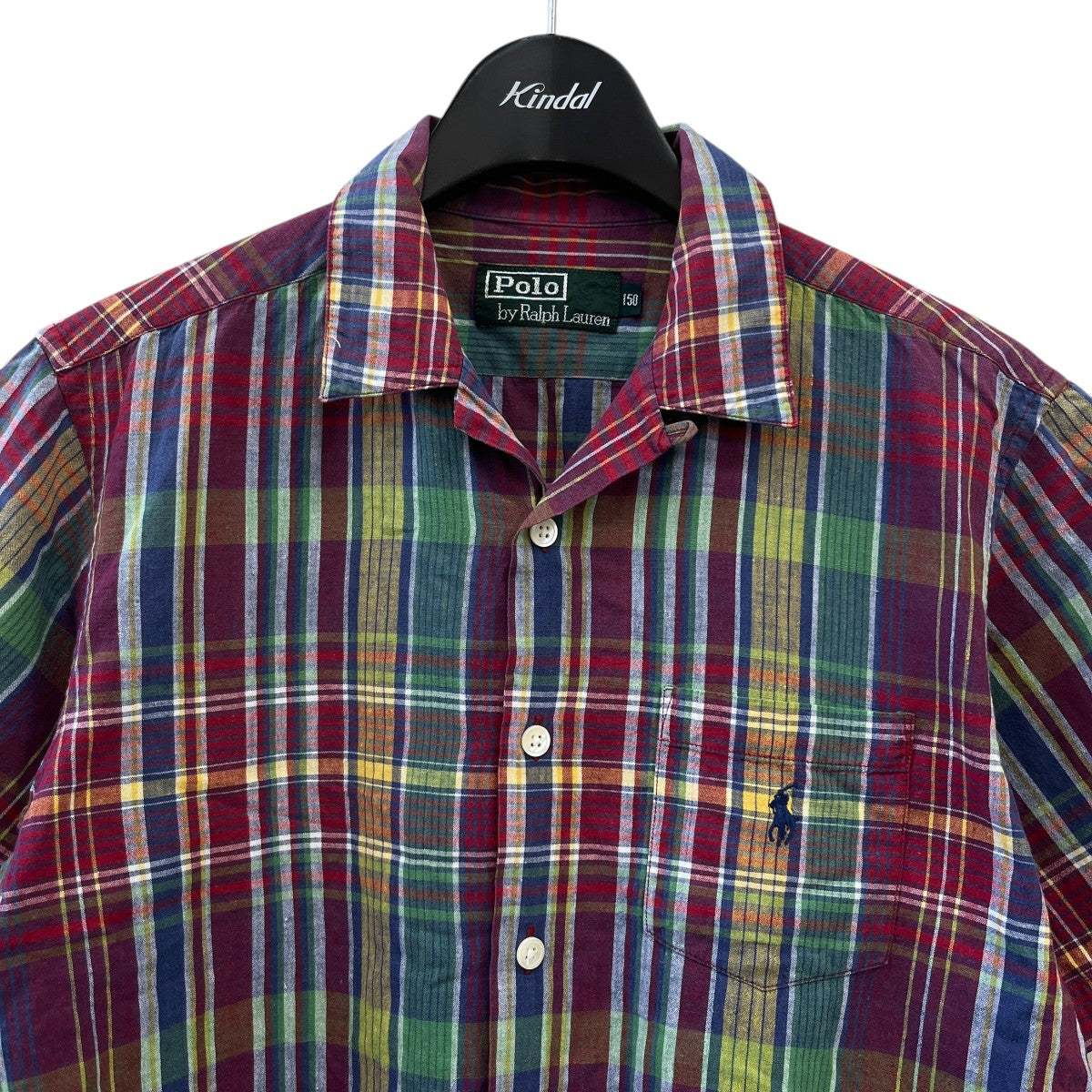 POLO RALPH LAUREN チェックオープンカラーシャツ 古着・中古-3枚目のアイテム画像