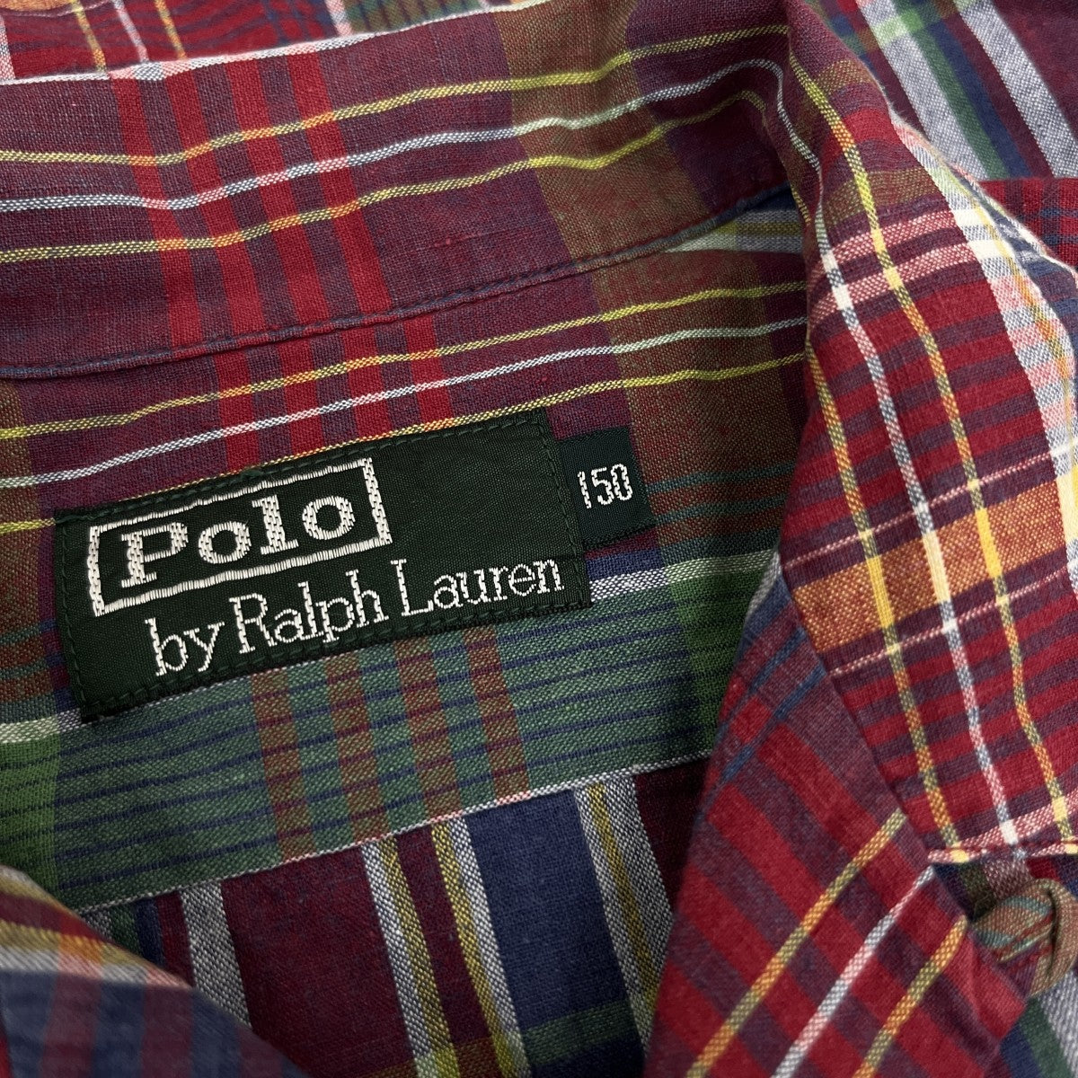 POLO RALPH LAUREN チェックオープンカラーシャツ 古着・中古-4枚目のアイテム画像