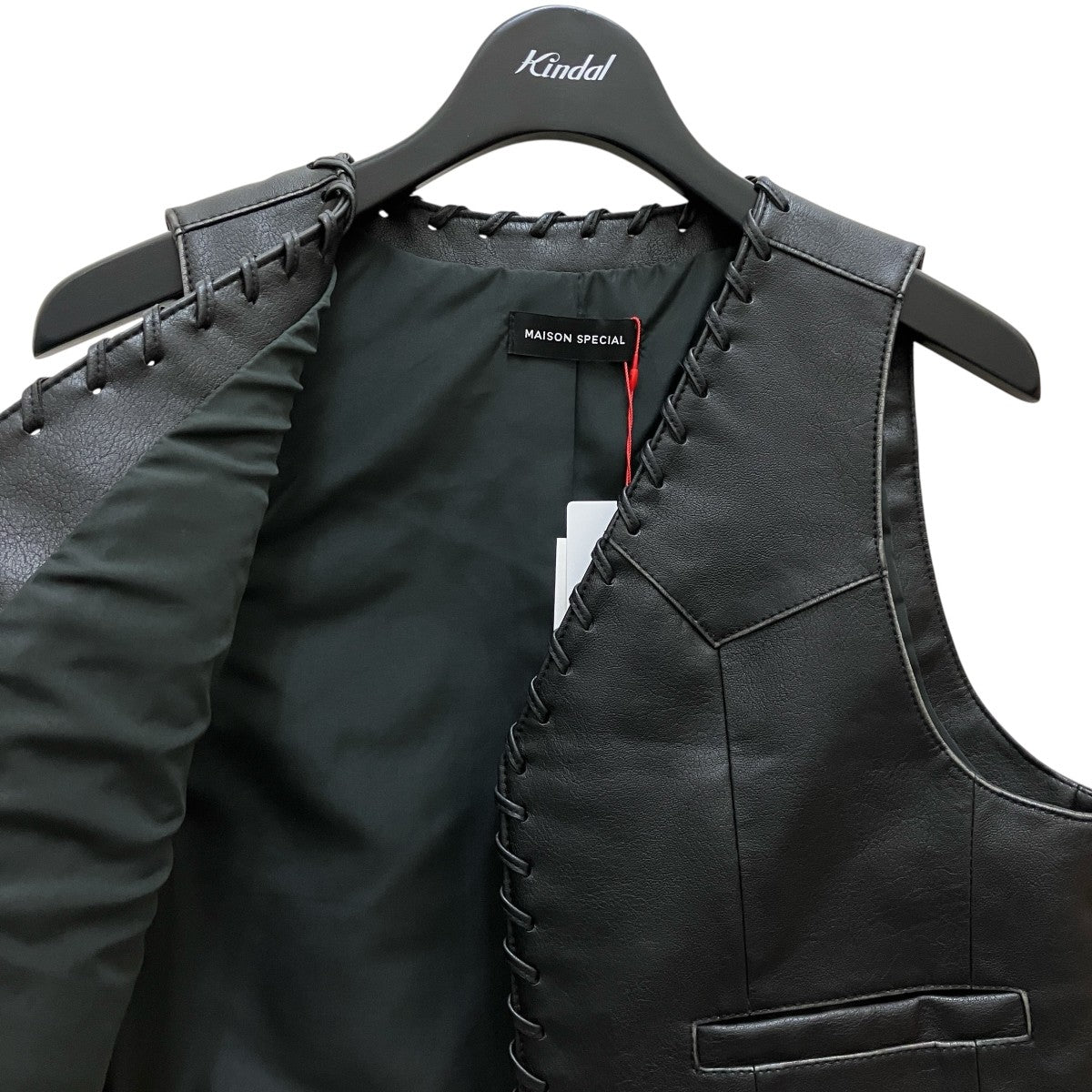 MAISON SPECIAL メゾンスペシャル フェイクレザーブルゾン セール】Faux Leather Oversized Blouson/フェイクレザー