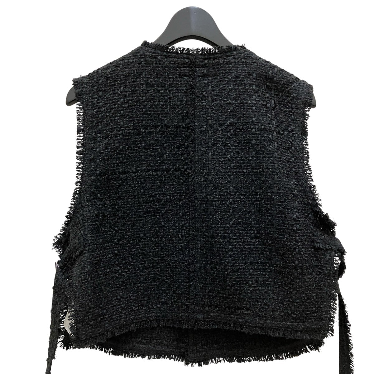 トップス Fringe tweed vest laubeblanc Fringe tweed vest – L'AUBE BLANC