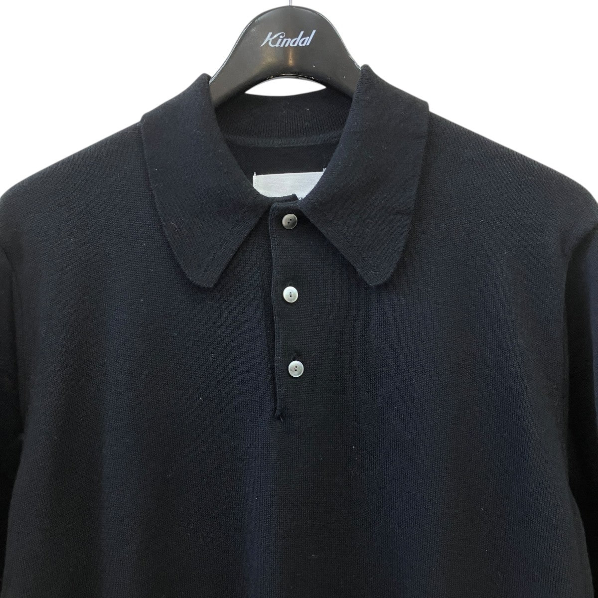 reglar fit polo collar short sleeve sweaterニットポロシャツ0005SS25