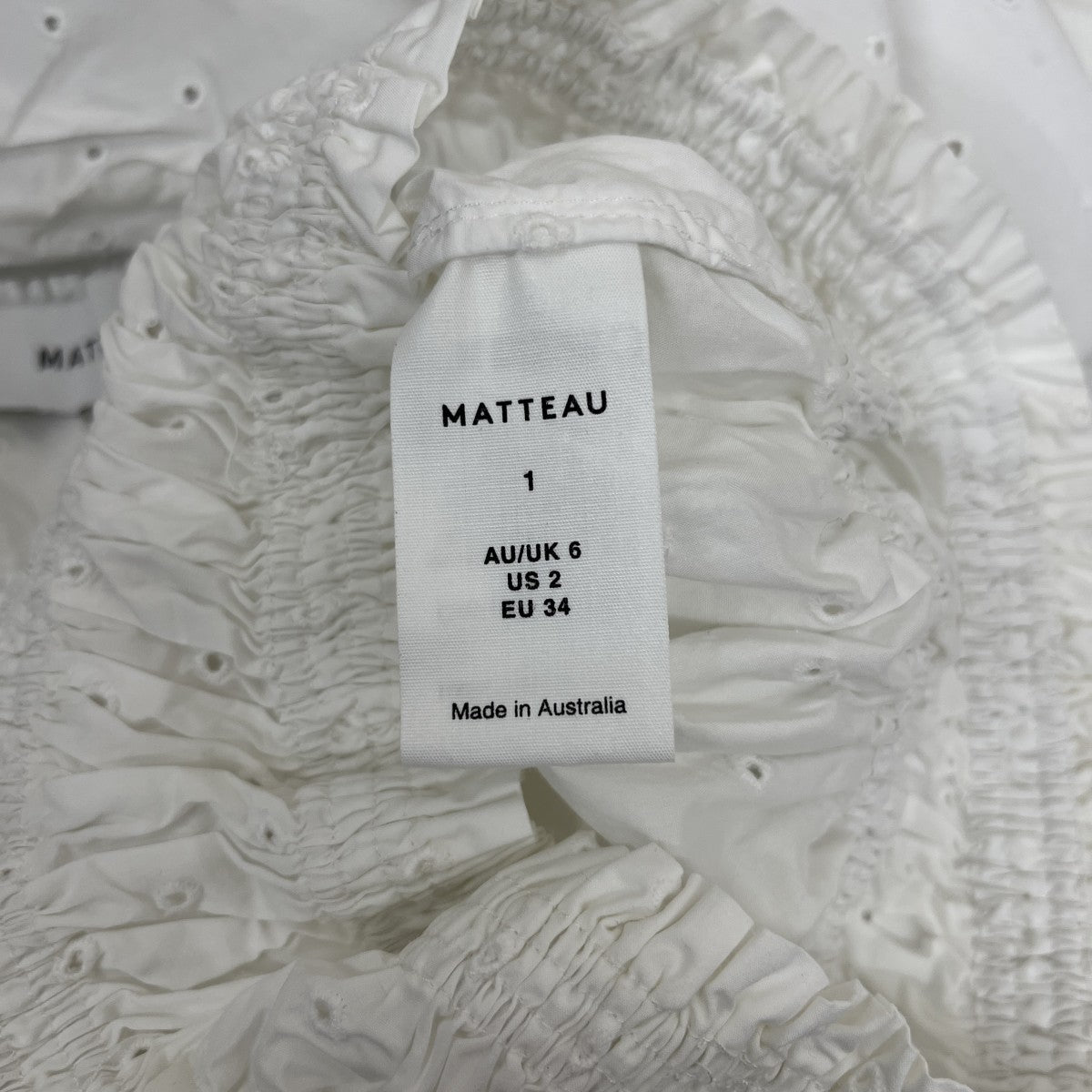 MATTEAU プルオーバーブラウス 古着・中古-5枚目のアイテム画像