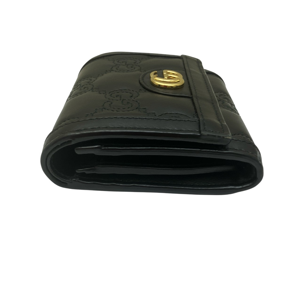 ◇グッチ◇723799/レザー/GGマトラッセ/折り財布/ブランド GUCCI(グッチ) GGマトラッセ3つ折り財布723799 723799 ブラック