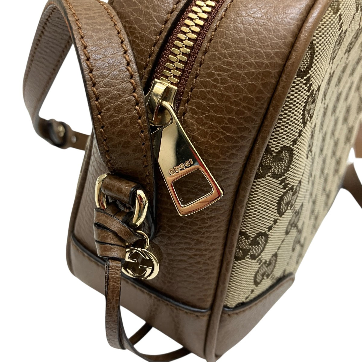 【GUCCI】ショルダーバッグ　GGキャンバス　ブラウン　A4 GUCCI グッチ ショルダーバッグ GGキャンバス ブラウン