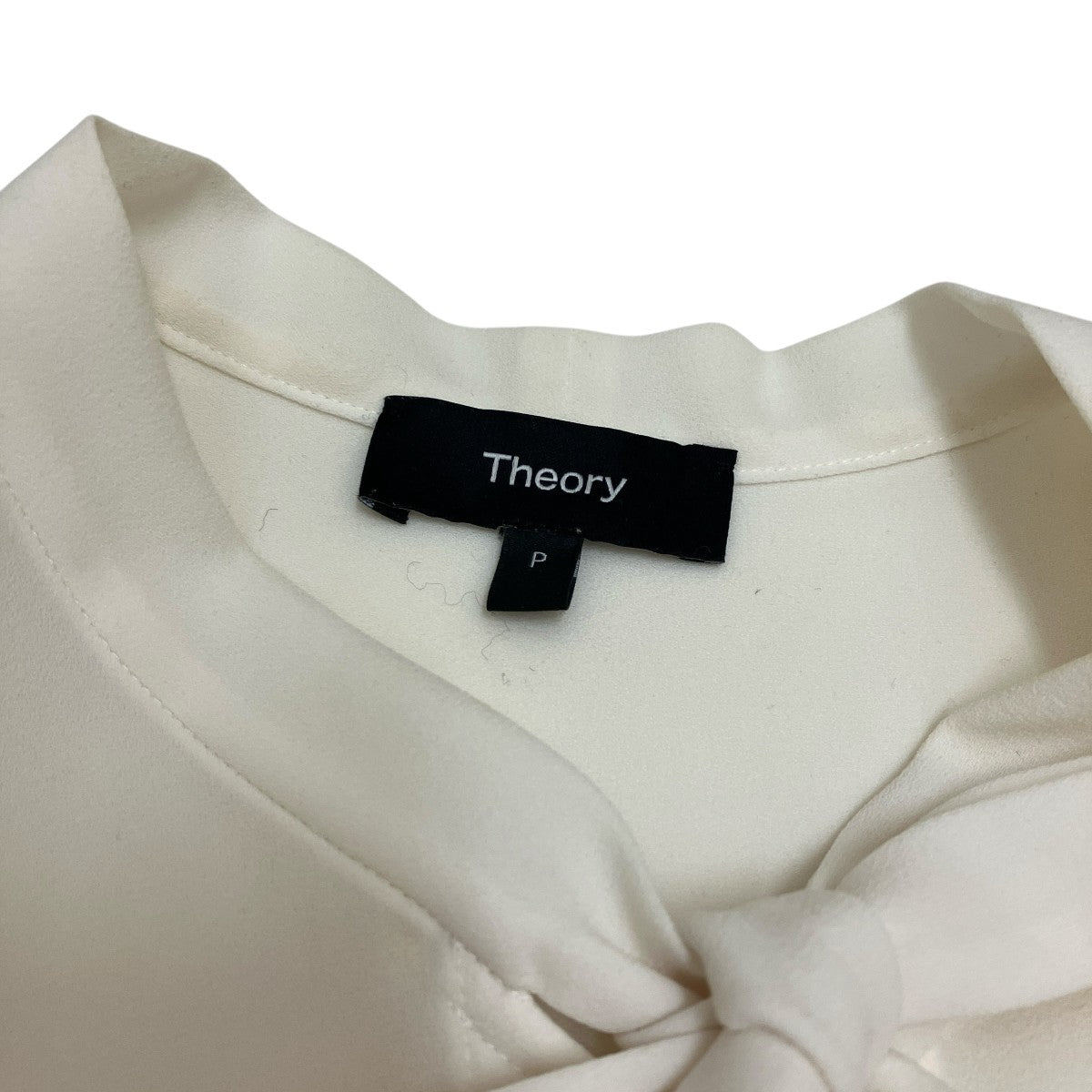 theory(セオリー) ボウタイブラウス01-2108207 01-2108207 オフ