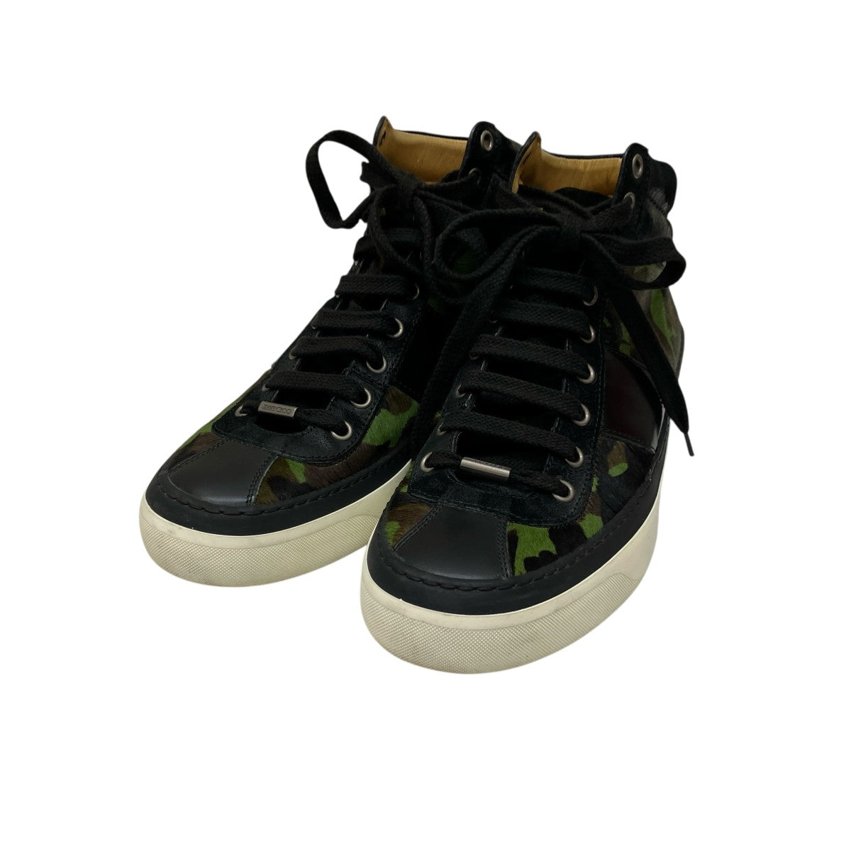 JIMMY CHOO カモフラ柄ハラコスニーカー 古着・中古-1枚目のアイテム画像