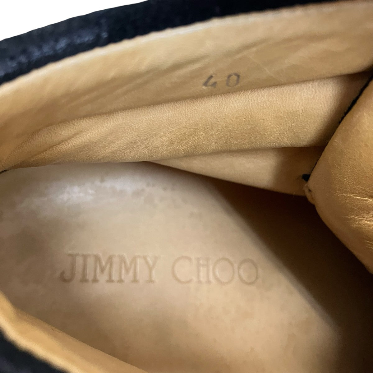 JIMMY CHOO(ジミーチュウ) カモフラ柄ハラコスニーカー ブラック