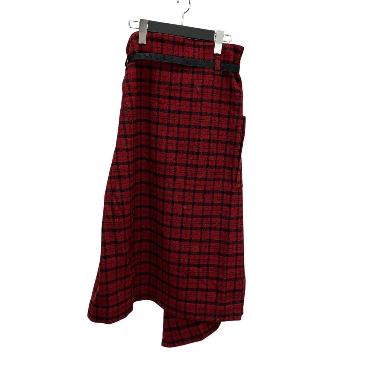 未使用☆正規品　Dior　赤チェック プリーツスカート　ラップスカート Q スカート タータンチェックラップスカート : ZOZOTOWN Yahoo