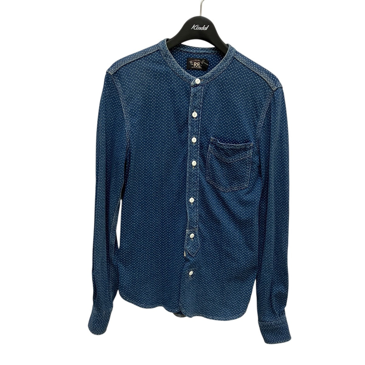 RRL(ダブルアールエル) チェックウエスタンシャツ ベージュ×グリーン