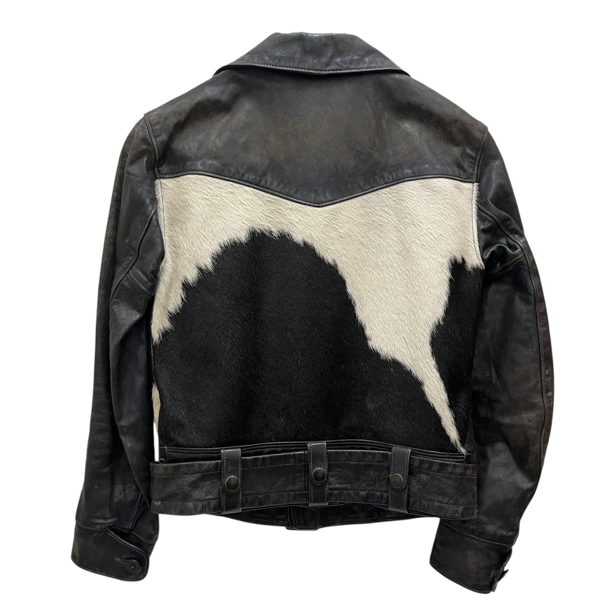 RRL(ダブルアールエル) HAIR ON HIDE RIDERS JACKETハラコ切替