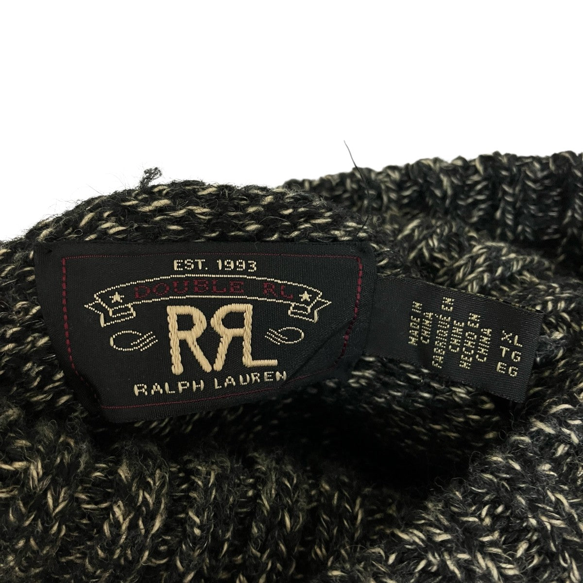 RRL(ダブルアールエル) コットンリネン混タートルネックニット