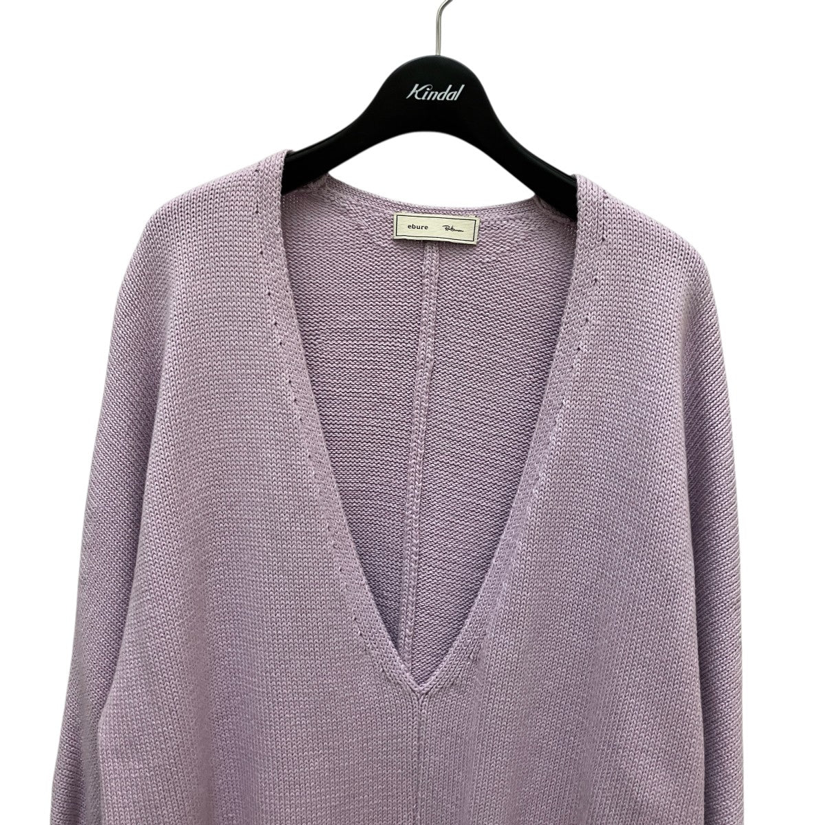 ebure エブール ハンドモヘアニット Vネックプルオーバー エブール