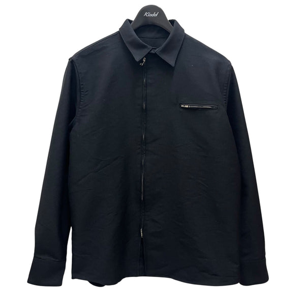 美品　マルニ　コットン　ジップアップジャケット　ネイビー 40 MARNI(マルニ) ジップアップシャツジャケットG15CUMUPO7DOOTW190