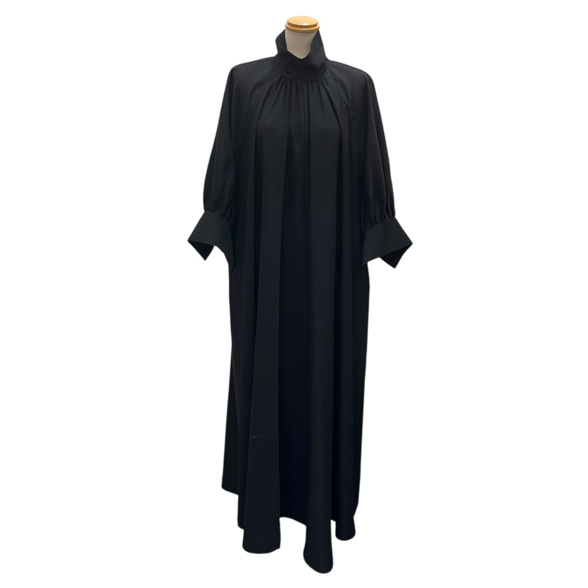 Comfortable Twill スタンド フレアDRESSフレアワンピース300FS133-2900