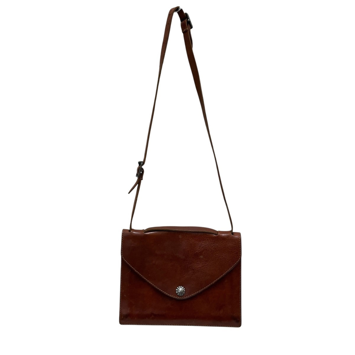 RRL ブラック　ショルダーバッグ ダブルアールエル RRL ブラックレザー スマホショルダーバッグ