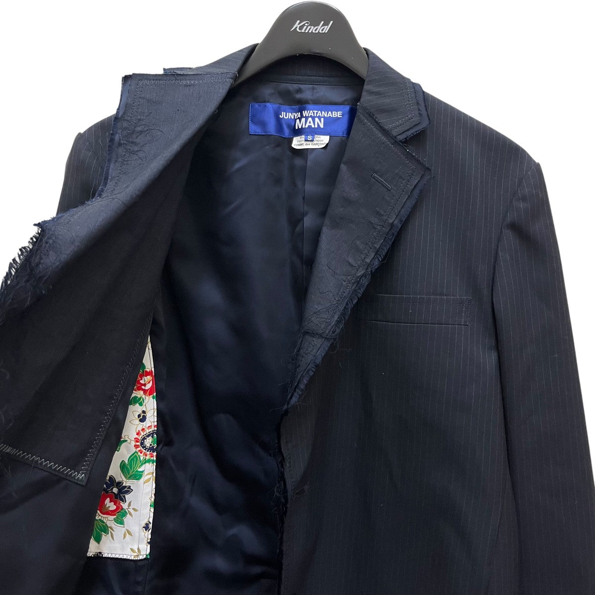 JUNYA WATANABE コムデギャルソン　ストライプ　ライダースジャケット JUNYA WATANABE コムデギャルソン ストライプ ライダース