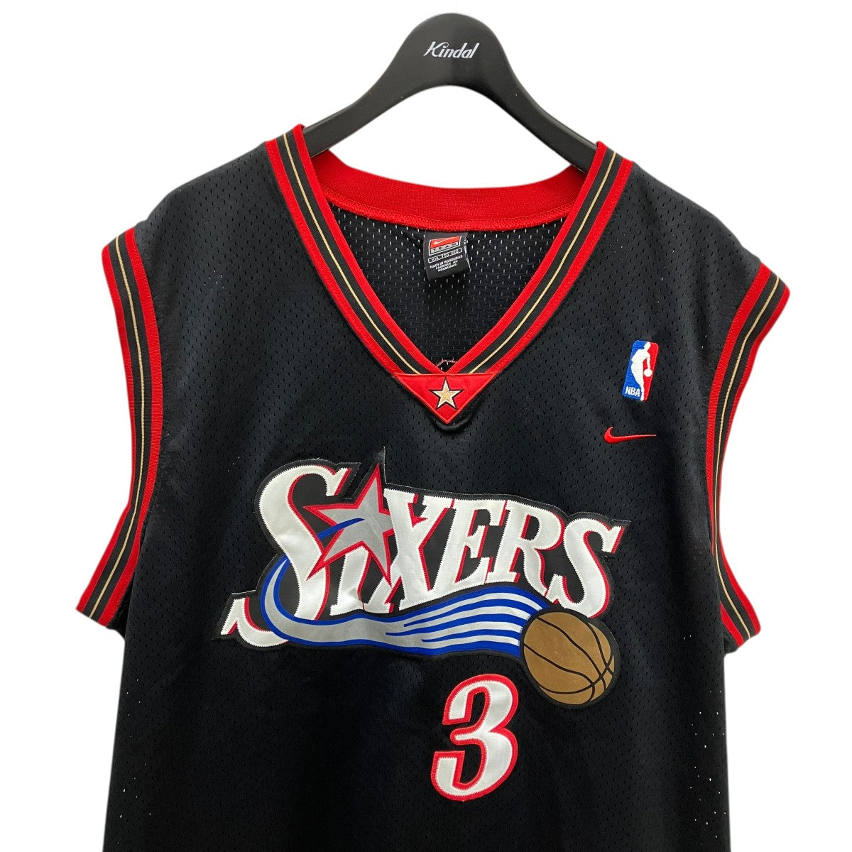 NIKE(ナイキ) 76ers Allen iverson 90S Vintageゲームシャツ ブラック