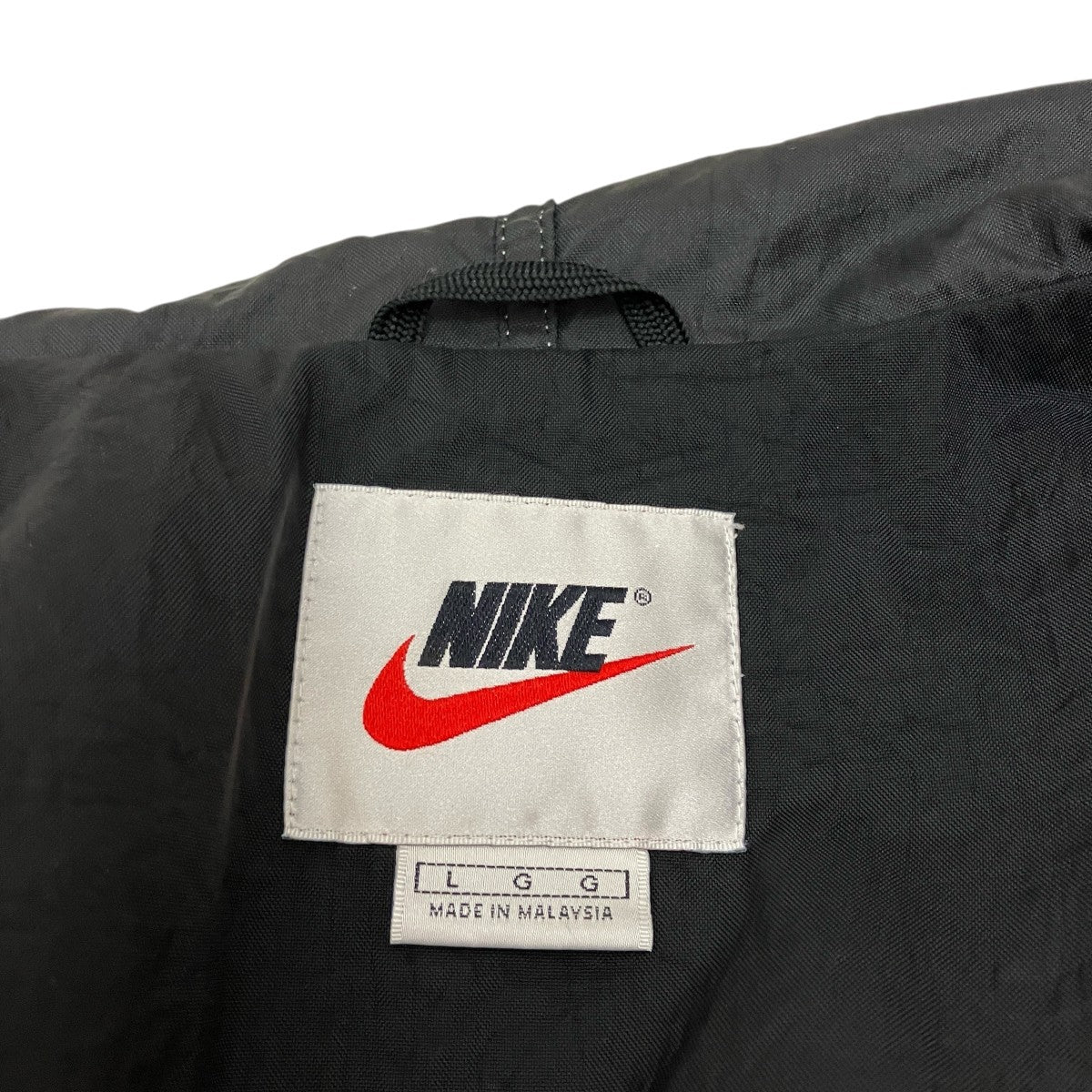 NIKE(ナイキ) 90S vintageナイロンジップパーカー ブラック サイズ L