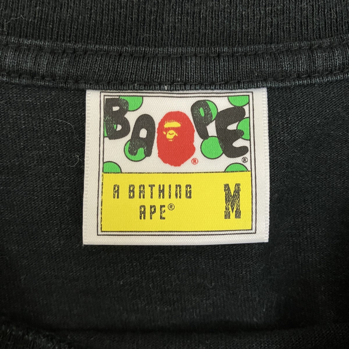 A BATHING APE(アベイシングエイプ) 猿Tシャツ ブラック サイズ M