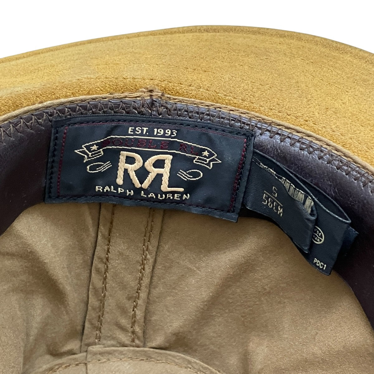 RRL(ダブルアールエル) レザーハット0200011533 0200011533 ブラウン