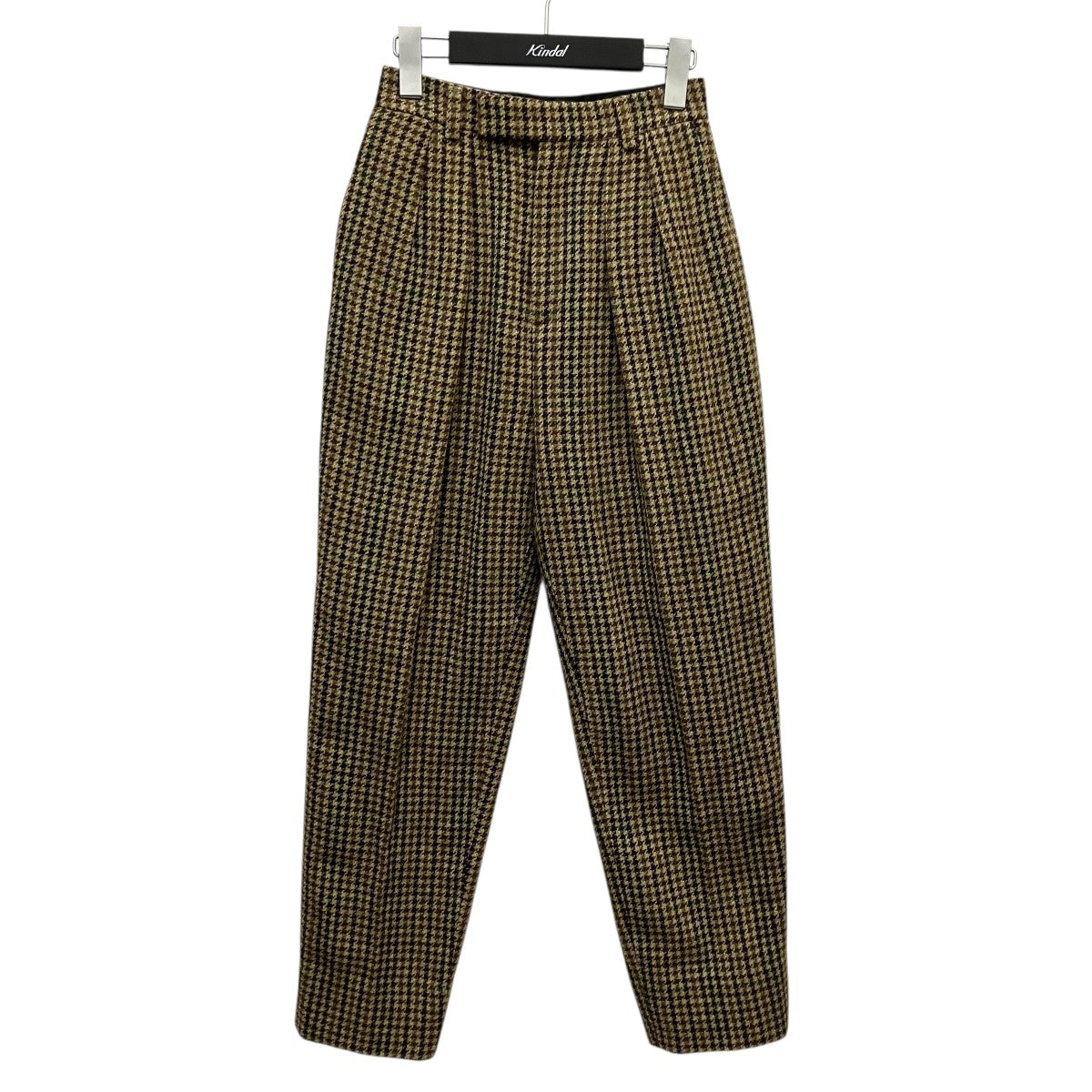 CELINE ガンクラブチェックツイードパンツ2P240223F 古着・中古-1枚目のアイテム画像