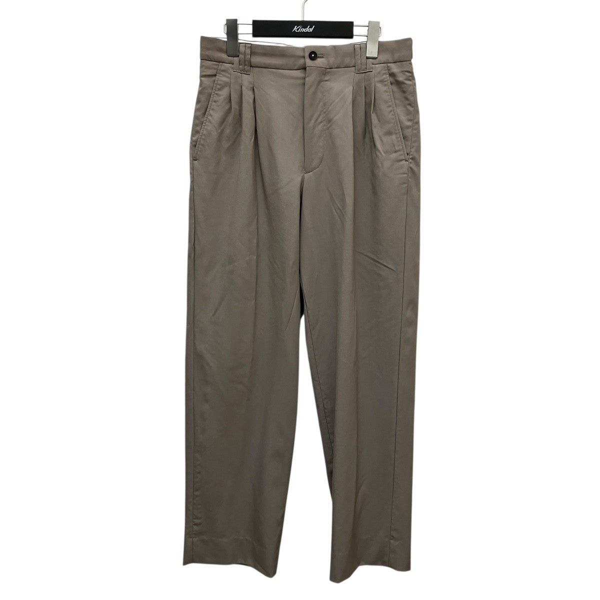YOKE ヨーク スラックス ブラウン サイズ2 YOKE 新品 COVERED STRAIGHT FIT TROUSERS 定価39600円 トラウザーズ