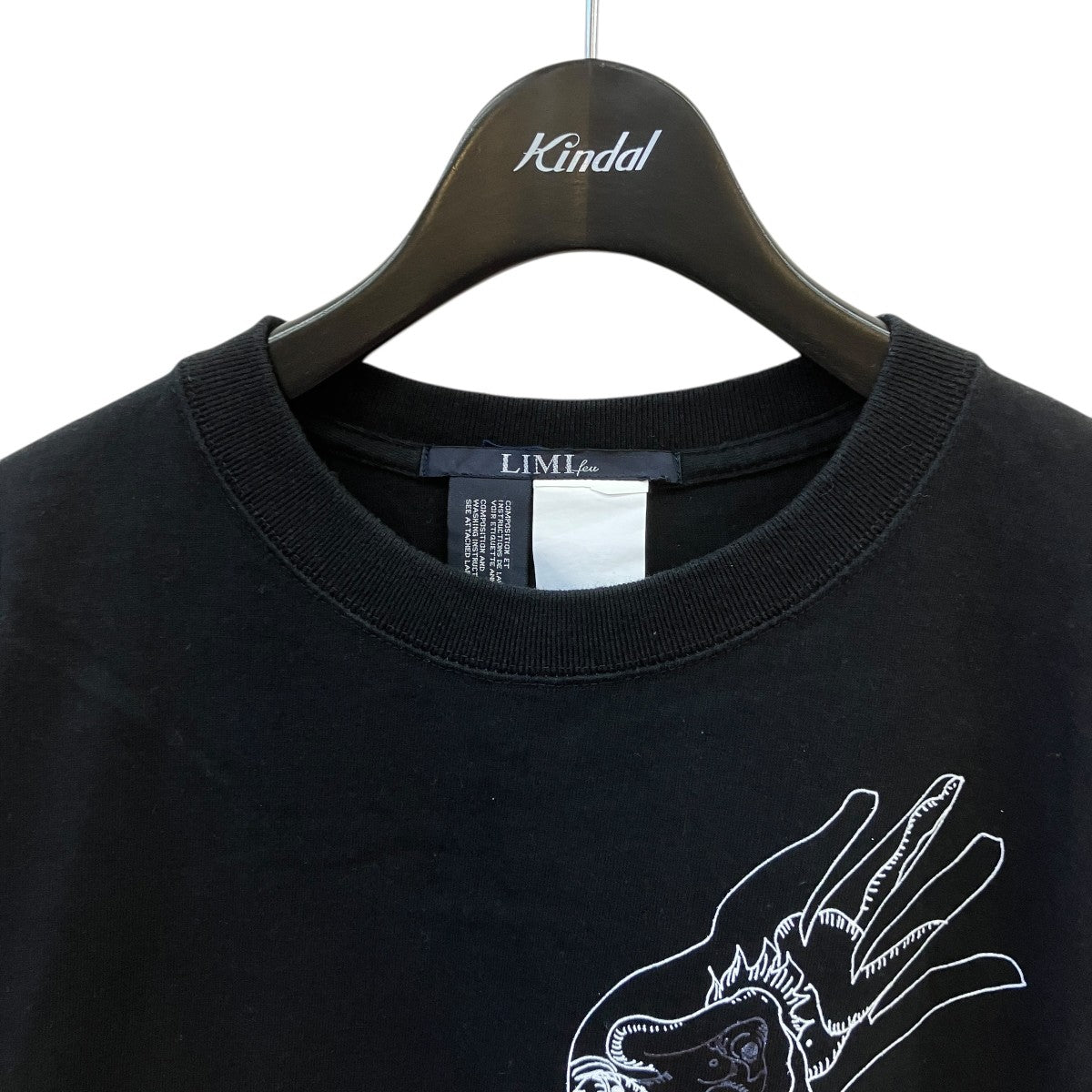 LIMI feu(リミフゥ) 半袖TシャツLZ-T32-057 LZ-T32-057 ブラック