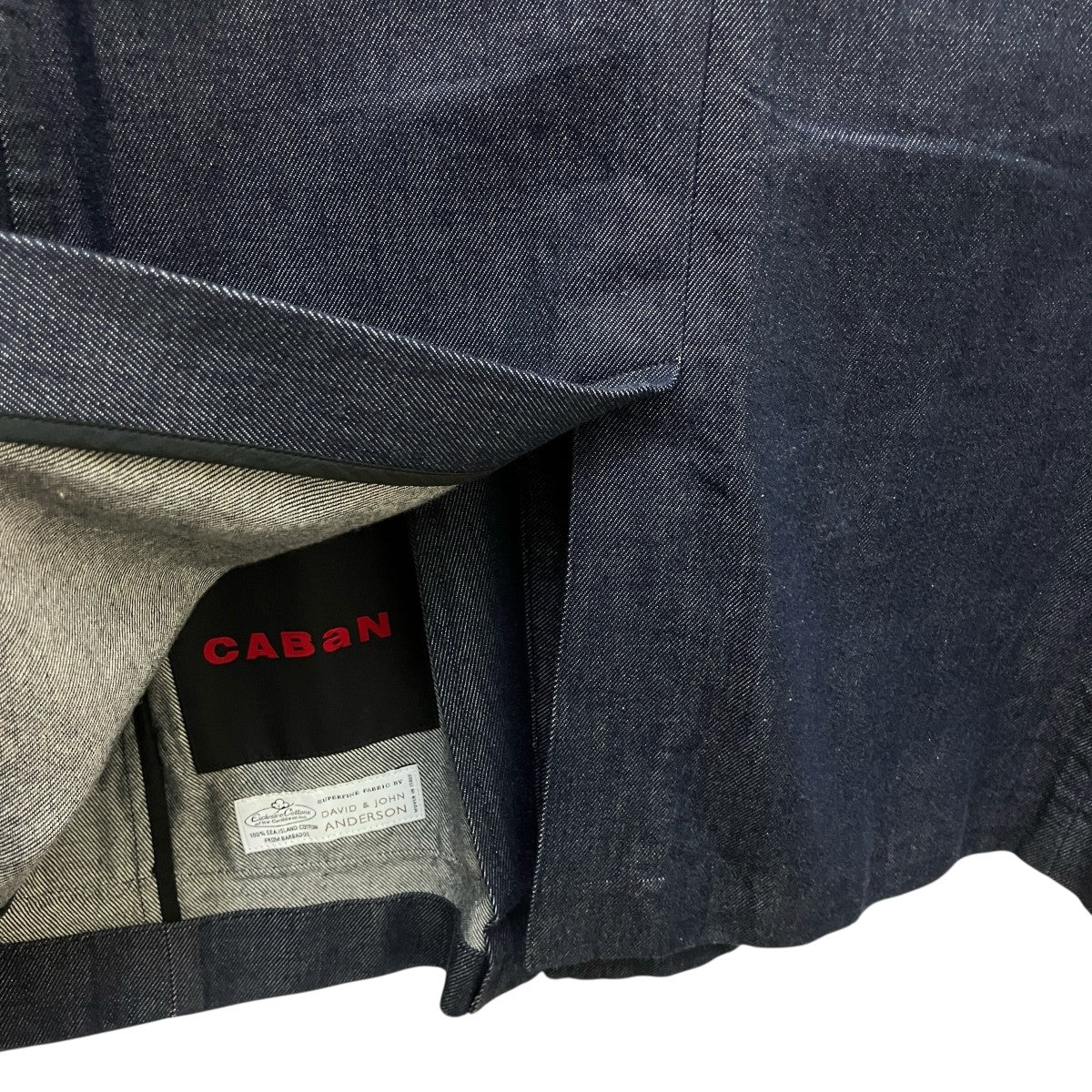 CABaN(キャバン) コットンデニム ダブルブレストジャケット59-07