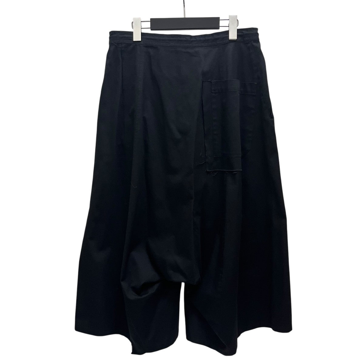 A18164 Y's ドロスト 起毛ウールツイル サルエルパンツ ブラック 1 Y's(ワイズ) COTTON TWILL SAROUEL WITH CLOTHサルエルパンツYT-P81