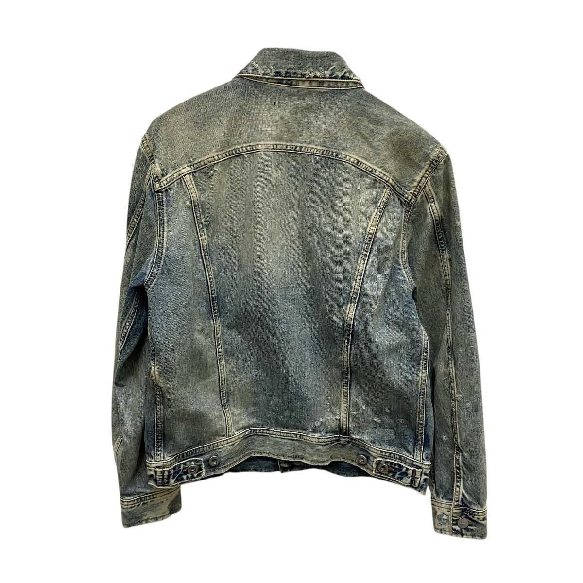 【新品未使用】ディーゼル　デニムジャケット　ジャンパー　ダメージ加工 DIESEL(ディーゼル) ダメージ加工デニムジャケット インディゴ サイズ