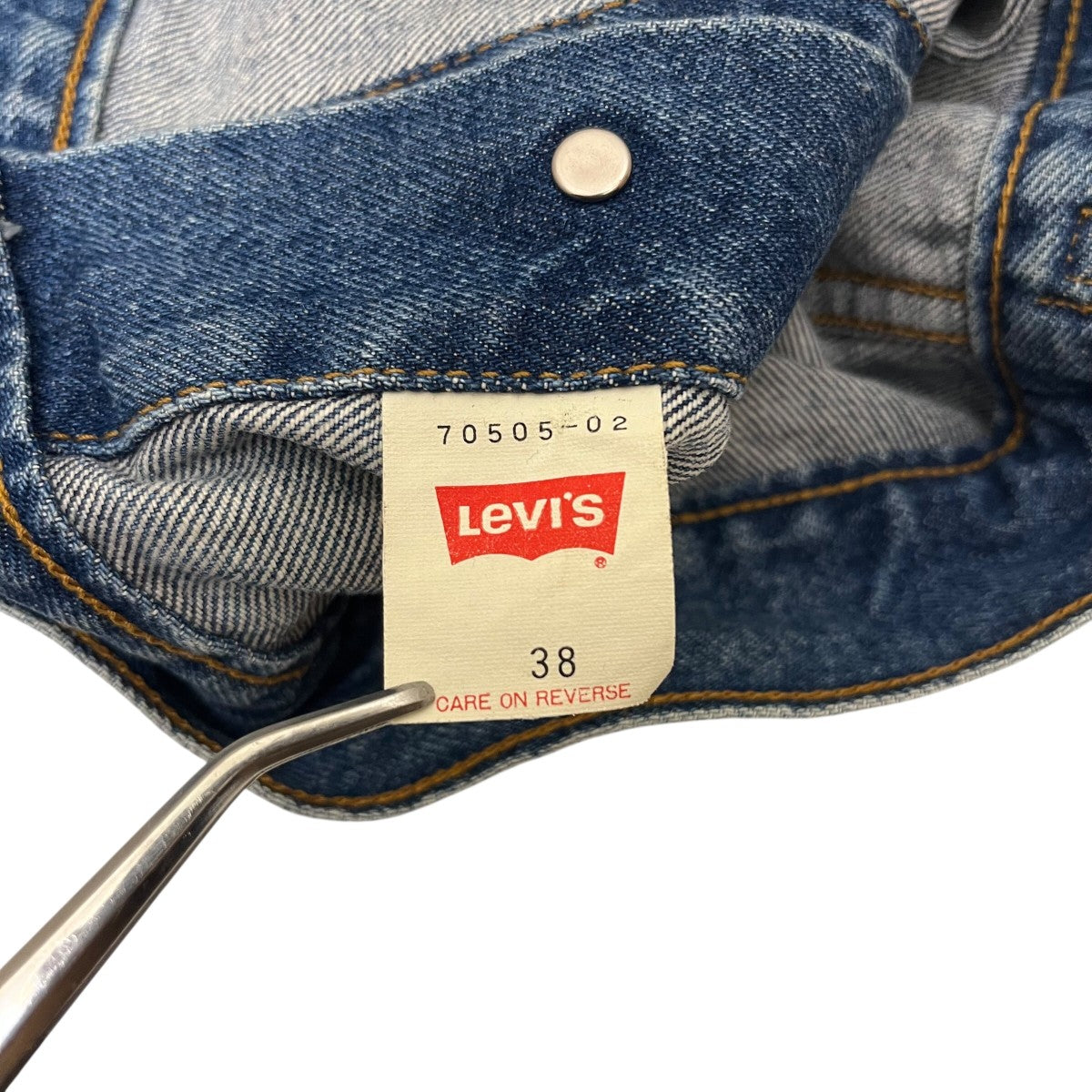 00s Levi's 70505 デニムジャケット インディゴ Levi's 70505 インディゴデニムジャケット