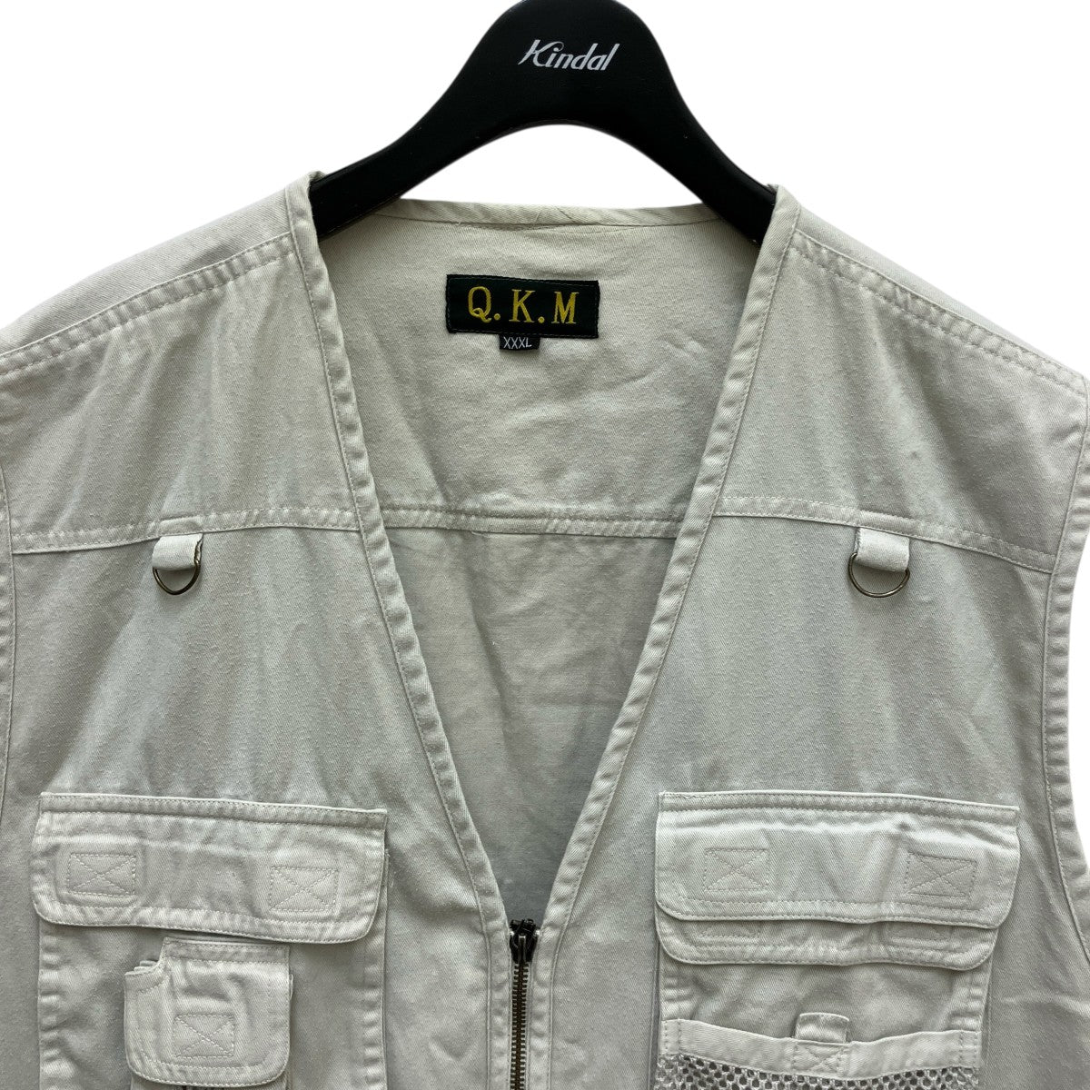 QKM フィッシングジップアップベスト 古着・中古-2枚目のアイテム画像